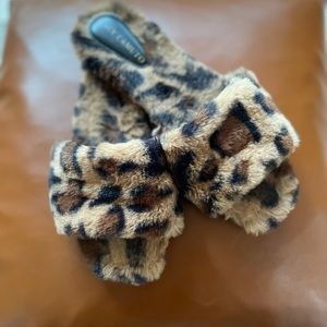 Vince Camuto furry, dramatic Slippers